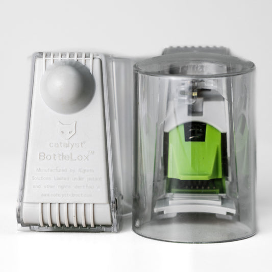 BottleLox - Dual - 8.2 MHz and 58 KHz - Grey Wide Neck - Case