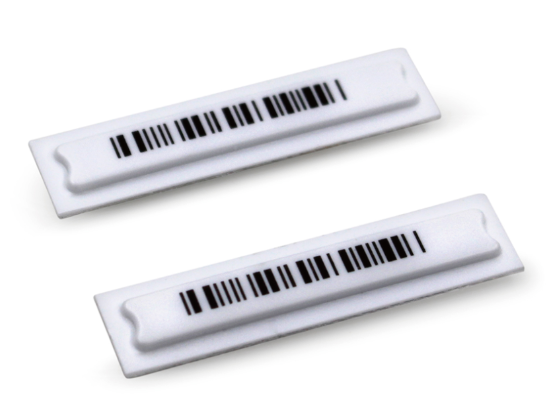 AM Labels -  58KHz White with Barcode - Case 5000